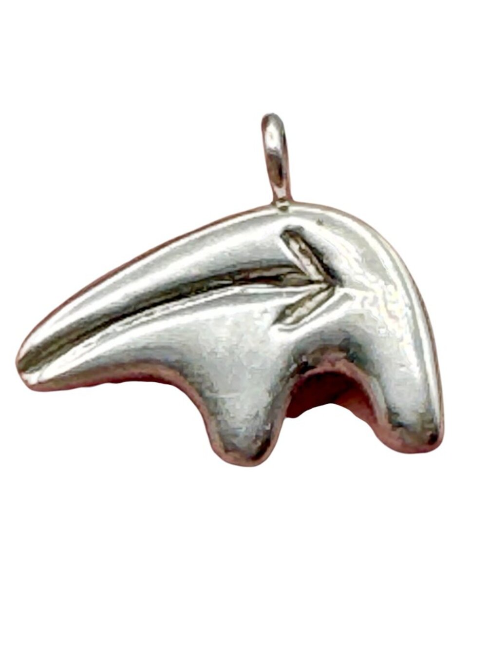 Native American Bear Fetish Pendant Sterling Silver Larry Begay Navajo Vintage - Picture 7 of 7